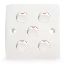 Songkai 2.0 series industrial socket 86 type nail ABS material white British standard European standard wall switch socket switch panel