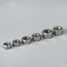 304 stainless steel external hexagon lock nut 304 stainless steel nut GB6172 external hexagon thin nut national standard flat thin hexagon nut hexagon nut