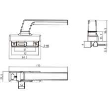 Foshan door and window accessories handle / glass window handle / advanced door and window handle / zinc alloy handle / door handle BH-024A