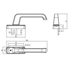 Broken bridge aluminum profile zinc alloy handle / swing door and window handle / door and window handle handle / door and window handle BH-017A
