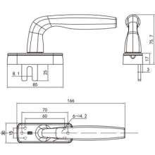 Advanced fork handle / swing door and window fork handle / door and window handle / household door and window handle / handle BH-045A
