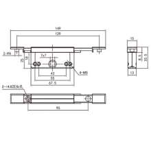 Factory direct door and window hardware accessories / high-quality zinc alloy actuator / broken bridge door and window lock box / transmission lock box LC-18D