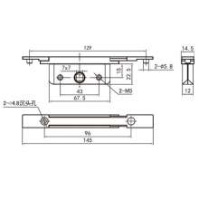Factory direct door and window accessories / zinc alloy transmission lock box / window lock box transmission box door and window actuator LC-15D
