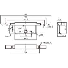 High-end swing door and window transmission box / home improvement transmission lock box / 25 zinc alloy lock box (zinc alloy gear) LC-25