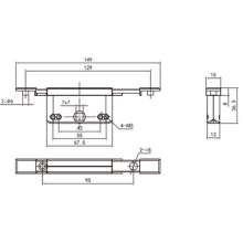 Factory direct sales of aluminum alloy doors and windows drive lock box / zinc alloy actuator / broken bridge window lock box / lock body lock box LC-22D