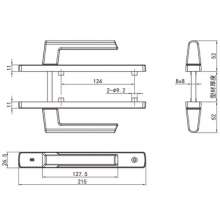 Handle for luxury broken doors and windows / Handle for broken doors / Single door handle / Aluminum handle / Swing door handle DL-012