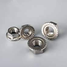 304 stainless steel hexagonal flange nut stainless steel nut hexagonal flange nut anti-slip tooth lock nut hexagon lock flange nut square nut stainless steel square nut nut