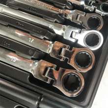 12PC movable head fixed head dual-purpose ratchet wrench set opening plum blossom fast machine repair auto repair wrench