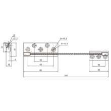 New casement window fall arrester / broken bridge casement window fall arrest strip / aluminum alloy casement hinge / fall rope PH-3204