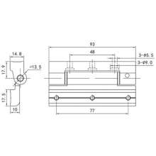 Factory direct door and window accessories / outside casement window European standard hinge / casement window hinge / window screen integrated hinge PH-1059