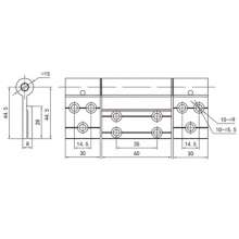 Aluminum alloy heavy casement window hinge / high-end luxury casement window hinge / aluminum alloy hinge / door and window hinge PH-1249