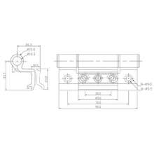Aluminum alloy broken bridge casement window hinge / window screen integrated hinge / window hinge / casement window hinge PH-1048