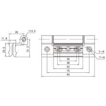 Type 50 thermal break aluminum alloy door and window hinge / hinge / casement window hinge / multi-color optional PH-1042