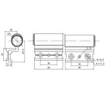 Aluminium door hinge with broken bridge / Aluminum alloy door hinge / Swing door hinge / European standard slot door hinge / Oxide hinge PH-1284