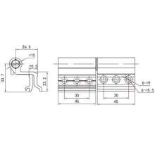 High-quality aluminum alloy door hinge / swing-out window hinge / multi-color optional home hinge / door and window turn PH-1049