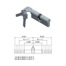 Pure copper lock cylinder / swing door lock cylinder / advanced home improvement door lock cylinder / single and double lock cylinder / key 28-28S