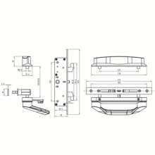 Factory direct door and window accessories / advanced sliding door handle / mobile door handle / luxury large handle DL-001B