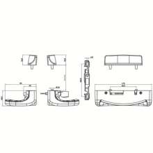 Factory direct high-end sliding door handle / furniture hardware handle / door and window accessories / hardware accessories DL-009