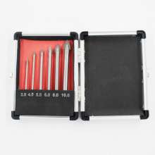 Round shank drill bit Triangle drill set Glass hole opener Tile drill bit Hole opener Reaming drill Ceramic reaming 6 piece
