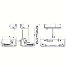 Factory direct door and window accessories / advanced sliding door handle / luxury sliding door handle / export type door handle DL-009B