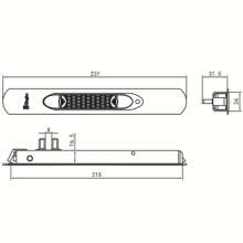 German standard high-quality bar lock / high-end luxury sliding door bar lock / door and window lock / door and window lock SL-002A