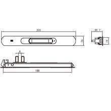 Factory direct sales of new doors and windows straight lock / 90 series special push-pull lock / push-pull straight lock SL-001A