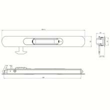Luxury sliding door lock / aluminum alloy door and window bar lock / heavy duty sliding door lock / bar lock 	SL-008