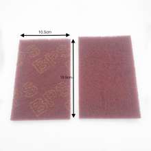 BPS metal wire drawing derusting cleaning iron plate burned decontamination cloth nylon sheet red roll, sheet 7447 industrial cleaning cloth