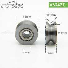 供应V型滑轮轴承  脚轮 轮子 五金工具 V624zz 4x13x6 非标624精密尺寸 厂家直供