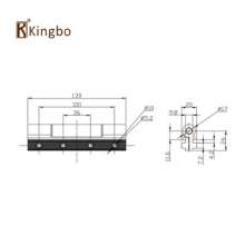 Factory direct 75 folding door accessories / folding door imported hardware door hinge / aluminum alloy folding door hinge PH-1491