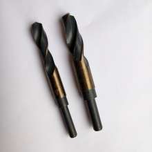 Black and yellow 4341 small shank drill nozzle high speed steel 1/2 equal shank drill bit reduced shank twist drill bit small shank drill bit