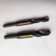 Black and yellow 4341 small shank drill nozzle high speed steel 1/2 equal shank drill bit reduced shank twist drill bit small shank drill bit