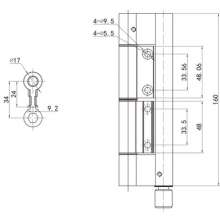 Factory direct door and window accessories / small folding door accessories series / folding hinge / hinge wheel / quality assurance PH-1355