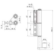 Factory direct export special heavy-duty folding door accessories / folding door positioning wheel / aluminum alloy door pulley PH-1432