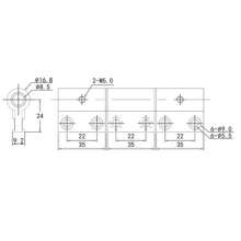 Export hinge / heavy-duty hinged door hinge / three-wing hinge / removable three-dimensional hinge PH-1150