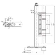 Factory Outlet Aluminum Alloy Folding Door Hinged Pulley / Advanced Folding Door Hinged Hanger / Aluminum Alloy Pulley PH-1443