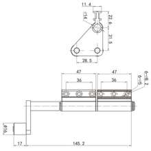 Export type folding door positioning wheel / folding door accessories pulley / folding door track wheel PH-1433