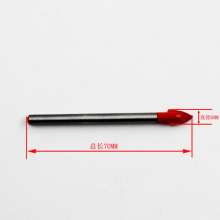Round shank drill bit Triangle drill 6mm drill bit Wall drill bit Glass drill bit Ceramic tile drill bit Ceramic drill bit Glass drill hole drill High-efficiency wall drill bit