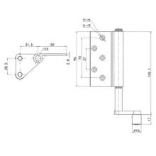 New folding door silent positioning wheel / aluminum alloy folding lower positioning wheel / folding door special hanging wheel pulley PH-1430