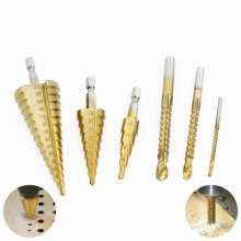 Hex shank drill bit Straight groove step drill set Thin aluminum plate drill bit Iron plate drill bit Take hole drill bit Open hole set Serrated drill bit Twist drill Center punch Drill bit set