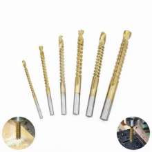 Twist drill bit Saw drill set High-speed steel drill bit Woodworking drill bit Multi-function drill bit Metal drill bit Expanded hole drill Groove drill Saw tooth drill 6 piece set 8mm drill bit