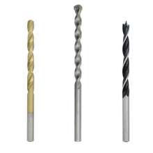 Electric drill accessories, drill set, titanium-plated drill, twist drill, drill, construction impact drill, woodworking drill, three-point drill, mixed set 9PC