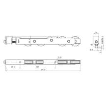 High-end high-end sliding door pulley / professional big four-wheel sliding wheel / high-grade sliding pulley / heavy-duty pulley R-002