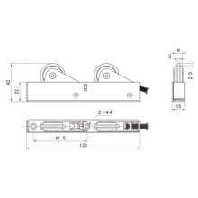 New sliding door and window pulley / Ultra-silent sliding door and window pulley / Door and window track wheels / Anti-off pulley R-010