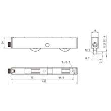 Foshan factory direct sliding window sliding window wide track single wheel / aluminum alloy door and window pulley / sliding door and window pulley R-009