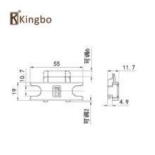 Lock point lock seat window accessories door and window hardware accessories aluminum alloy door and window accessories casement window five-piece four-point lock PJT-003K