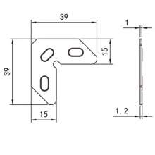 Factory direct door and window hardware accessories / spot wholesale / aluminum alloy door and window accessories / stainless steel corner pieces PJ-054, PJ-055, PJ-056, PJ-057