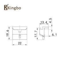 Lock point lock seat and window accessories Door and window hardware accessories Aluminum alloy door and window accessories Casement window five-piece four-point lock PJT-001A