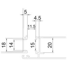 The new silent European standard slot five-piece casement window / five-piece lock package lock point / standard European slot five-piece case PJT-001