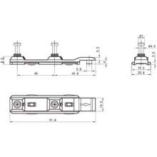 Factory direct door and window accessories / professional custom zinc alloy door and window locks / new sliding double point lock points / lock points PJ-005S